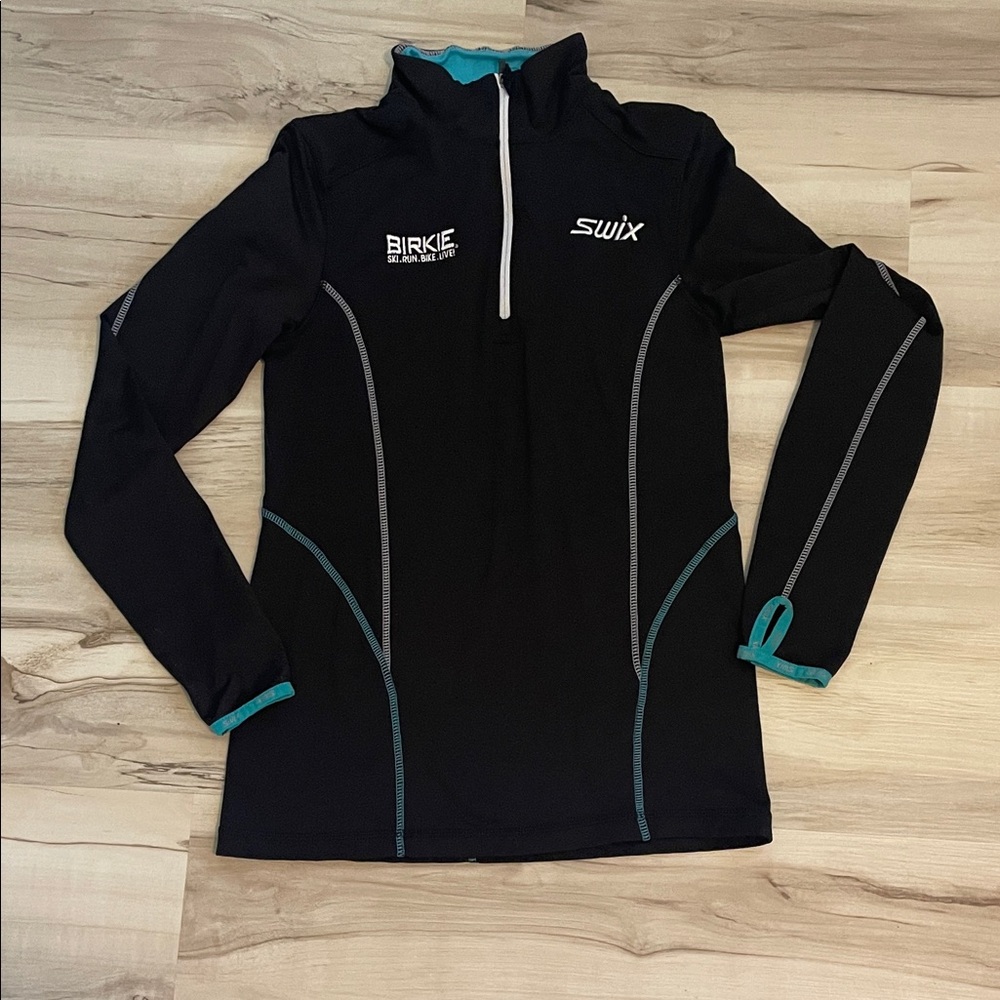 Swix Black and Teal Pullover